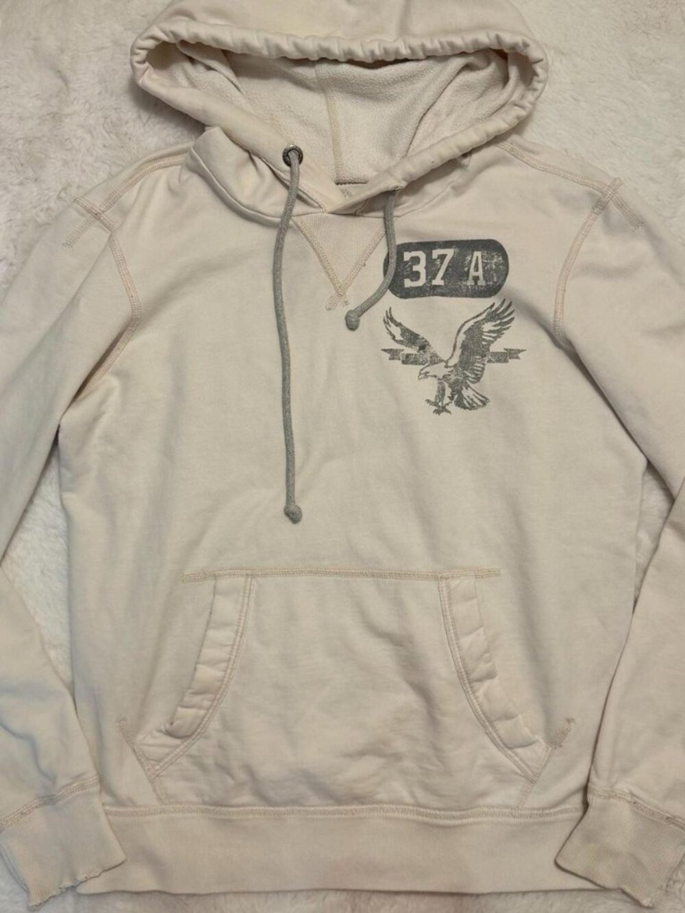 American Eagle Outfitters Athletic Fit '37 A' Graphic Pullover Hoodie